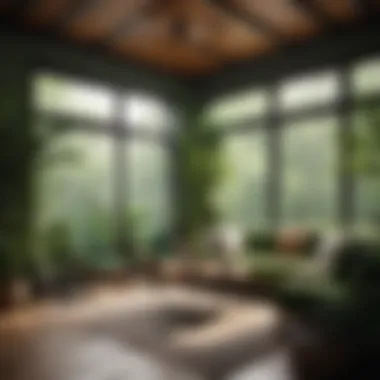 Comfortable Atmosphere with Green Touch Cozy sunroom decor with greenery