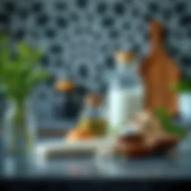 Eco-Friendly Solutions to Combat Mold Natural ingredients for mold removal displayed on a countertop