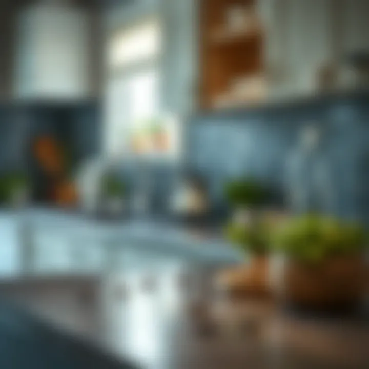 A clean kitchen countertop highlighting hygiene measures