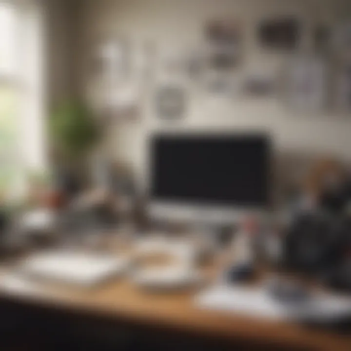 A cluttered desk showcasing the chaos of daily life