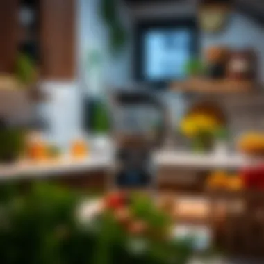 An organized kitchen setting featuring the Ninja Pro Kitchen System.