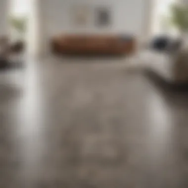 Elegance of Non-Porous Flooring Stylish non-porous flooring in a modern living room