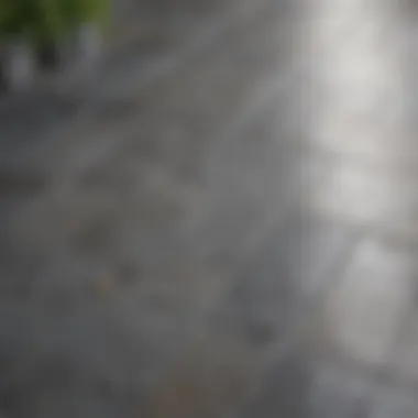 Surface Benefits of Non-Porous Tiles Close-up on tiles showcasing non-porous surface properties