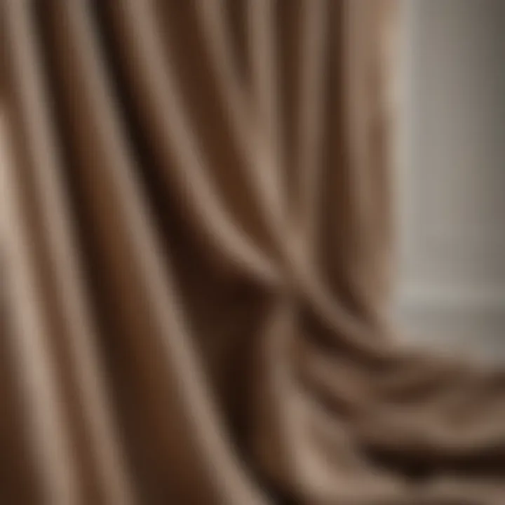 Close-up of fabric texture for one way drapes