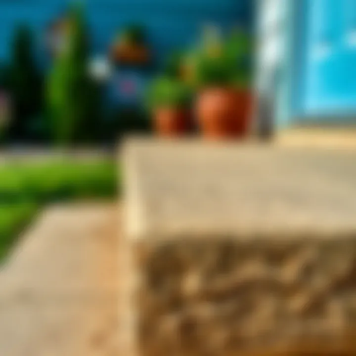 Close-up of paint texture on concrete