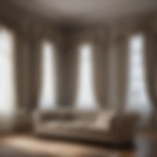 Elegant room with curtains enhancing aesthetic appeal