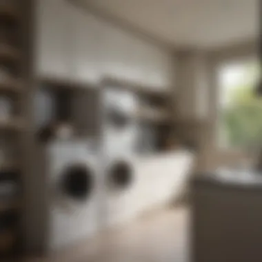 Custom cabinetry enhancing laundry room aesthetics