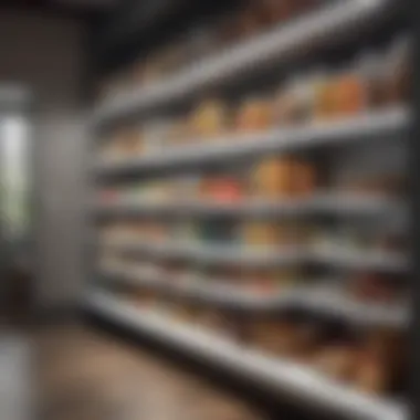 Modern technology integration in pantry shelving for smart organization.