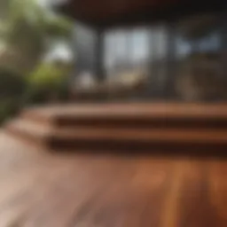 Vibrant deck after painting