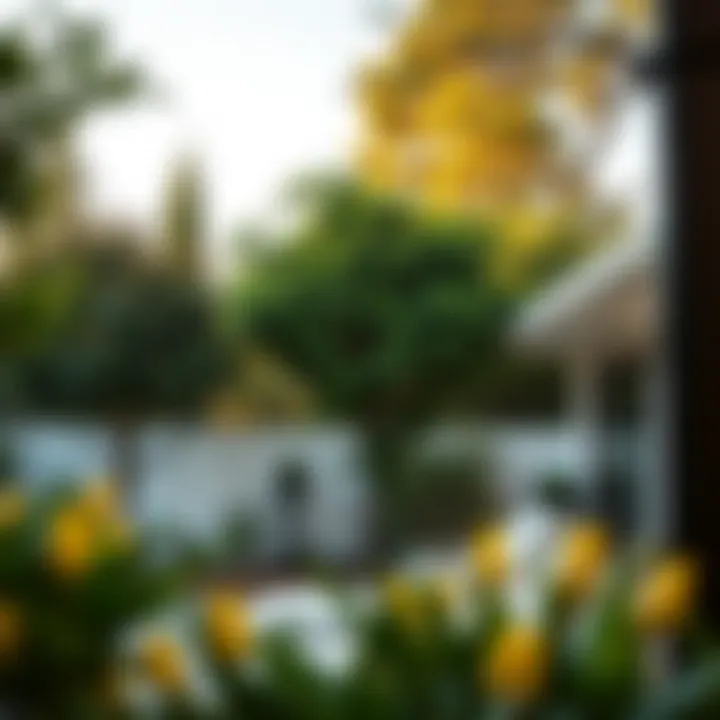 Diverse tree species providing shade and aesthetics