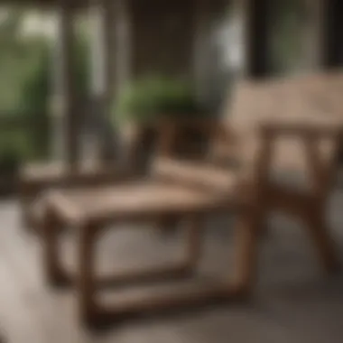 Recycled Composite Porch Furniture: Eco-Friendly Elegance Innovative recycled composite furniture set on a porch