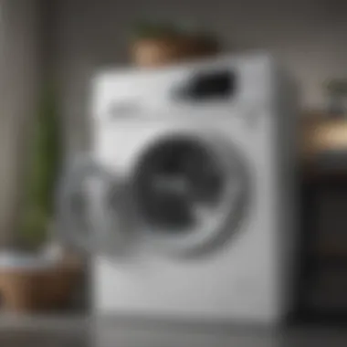 Efficient washing machine displaying optimal settings