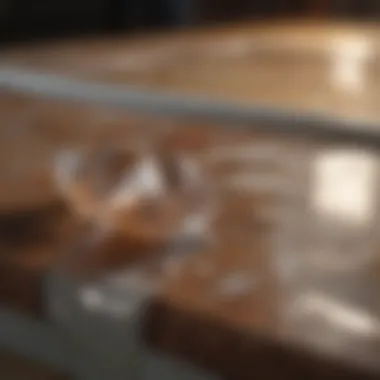 Transforming Stained Quartz: Before and After Before and after cleaning quartz surface