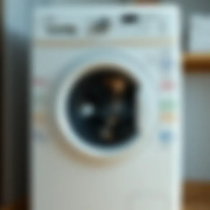 Chart showing preventive measures for washer maintenance