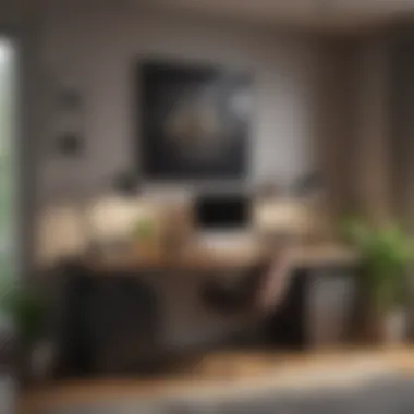Enhancing Functionality in Home Offices Home office with efficient organization