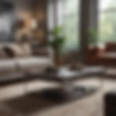 Stylish Coffee Table in Modern Living Room Stylish coffee table in a modern living room setting