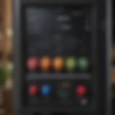 Key Specifications Overview Close-up of a blender's control panel highlighting key specifications.