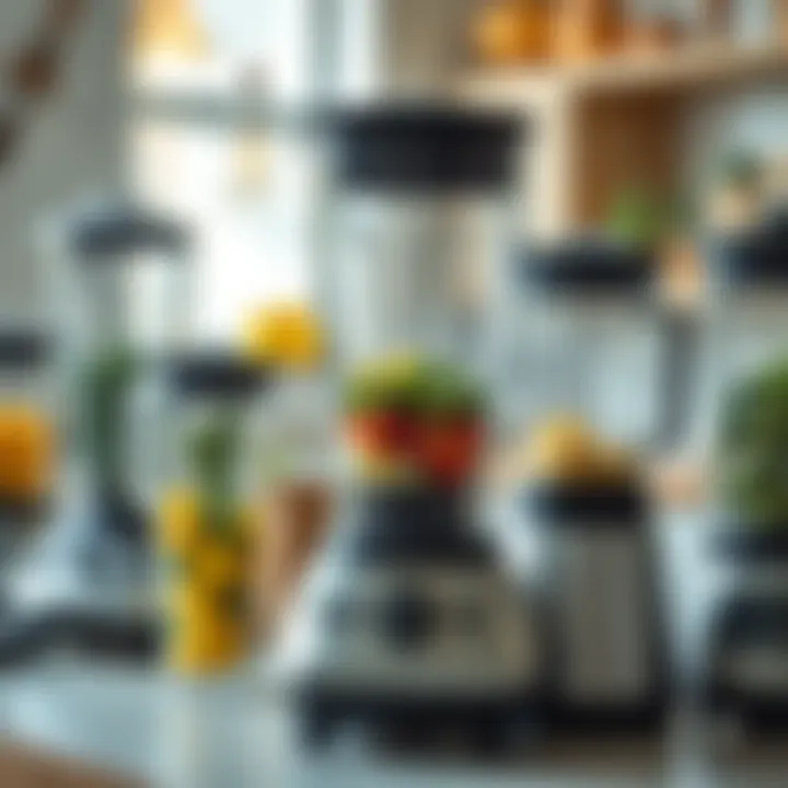 Diverse Blender Options Selection of various blender types available on the market.