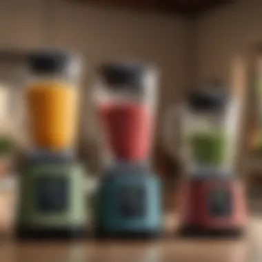 Blender Types Comparison A comparison chart illustrating different types of blenders