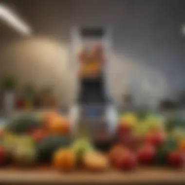 Fresh Ingredients for Blending A colorful array of fruits and vegetables ready for blending