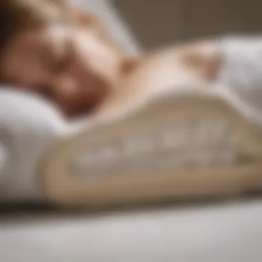 Spine Alignment in Side Sleeping Position Illustration of spine alignment for side sleepers in restful sleep