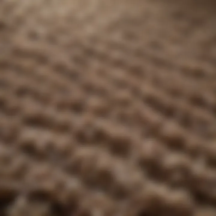 Close-up of carpet fibers illustrating durability