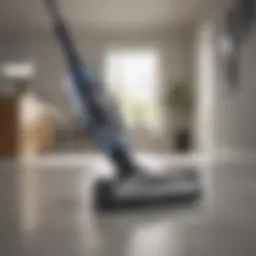 Sleek design of Shark Vertex Cordless Stick Vacuum