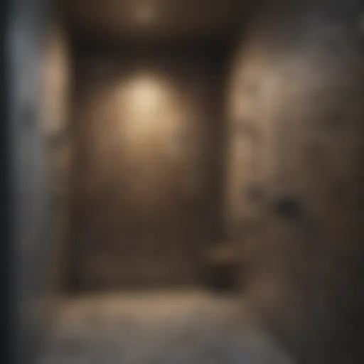 Elegant mosaic tile design enhancing a shower space