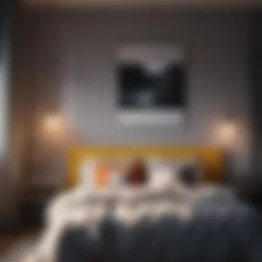 Bright Color Schemes for Inviting Bedrooms Bright color scheme enhancing a compact bedroom