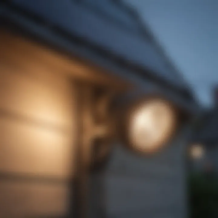 Close-up of solar panel technology on a lighting fixture