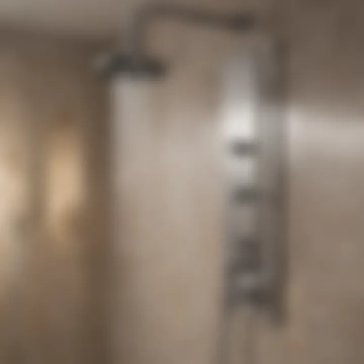 Elegant shower fixtures with modern design