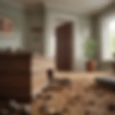 Seeking Professional Help for Ant Infestation Professional pest control expert inspecting a home for ants