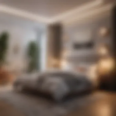 Optimal Space Utilization in Bedroom Organized bedroom showcasing optimal space utilization