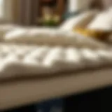 Luxurious Tempur-Pedic mattress topper showcasing its plush texture