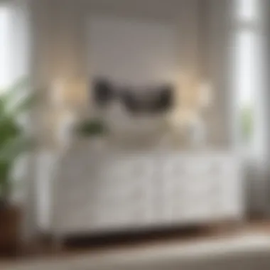 Chic White Furniture with Style Stylish decor showcasing budget-friendly white furnishings