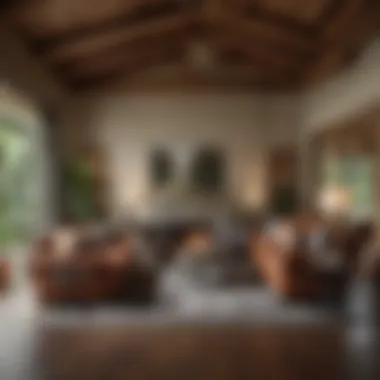 Fusion of Country and Modern Design Interior design highlighting country aesthetics and modern luxury