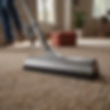 Maintenance tools for big room carpets