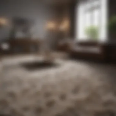 Trendy Big Room Carpet Enhancing Interior Trendy big room carpet in a stylish interior