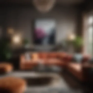 Expertly Coordinated Living Room Design A beautifully arranged living room highlighting color coordination