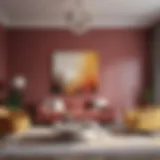 Color palette showcasing harmonious hues for a living room