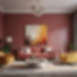 Color palette showcasing harmonious hues for a living room