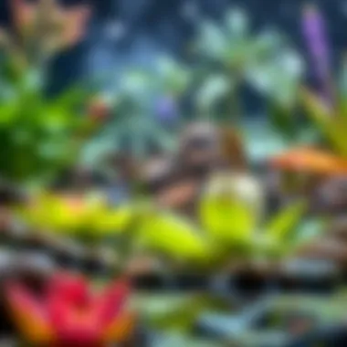 Ecological benefits of aquatic flora in pond environments