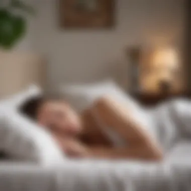 A person enjoying a moment of relaxation in bed