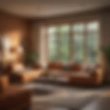 Cozy living room with warm and inviting shades