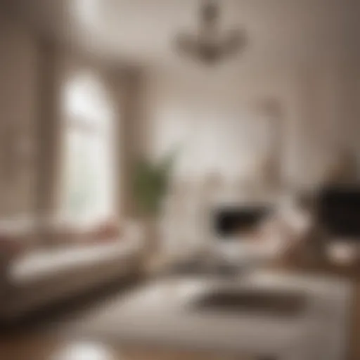 Elegant living room showcasing a soothing color palette