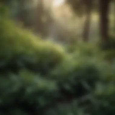 Lush Greenery of Treated Bushes Lush greenery of bushes treated with mosquito spray