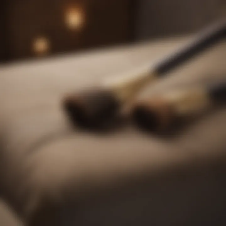 A comparison of fabric types alongside recommended brushes.