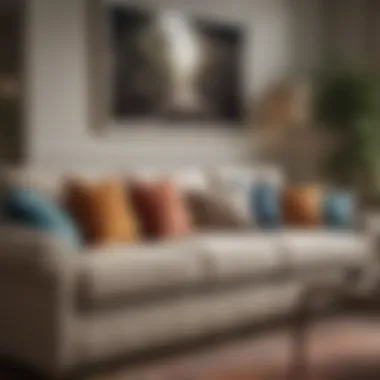 The Impact of Regular Sofa Brush Maintenance A pristine living room showcasing well-maintained upholstery.