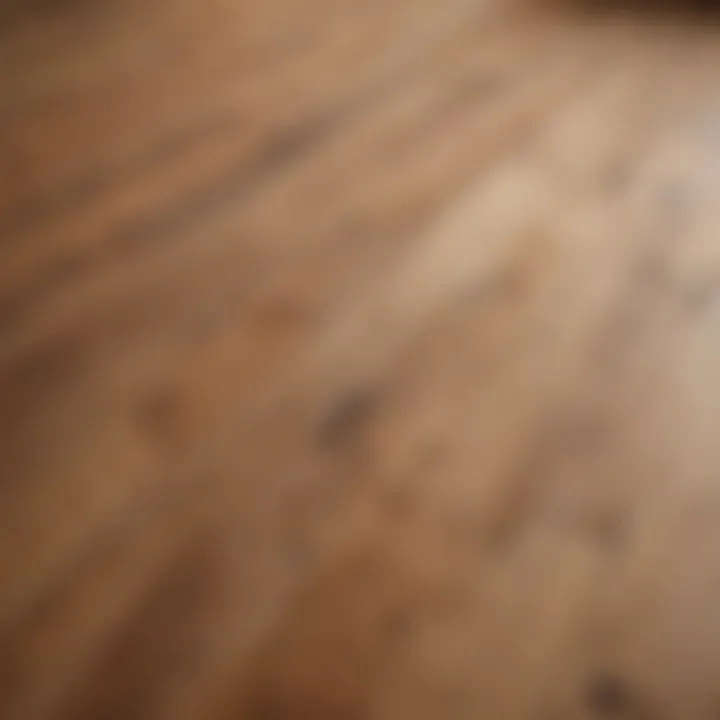 A close-up view of a beautifully stripped wood floor