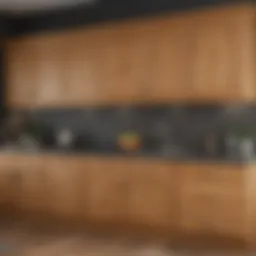 Vibrant oak cabinet transformation